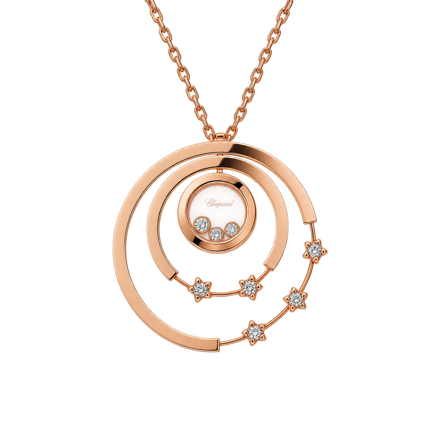 Chopard Happy Diamonds Hoop Stars Pendant