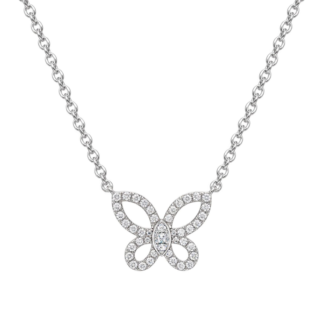 Graff Mini Butterfly Silhouette Pendant