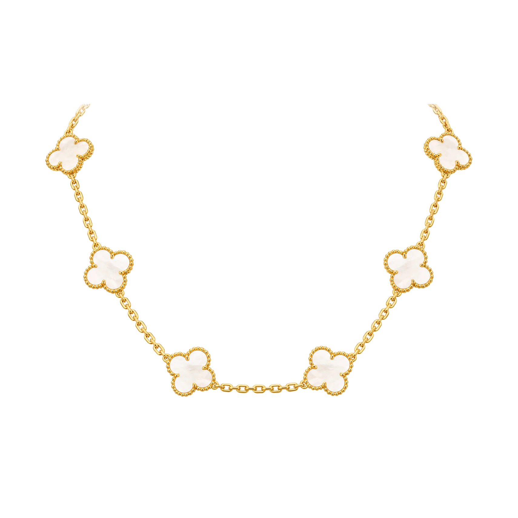 Van Cleef & Arpels Vintage Alhambra necklace, 10 motifs